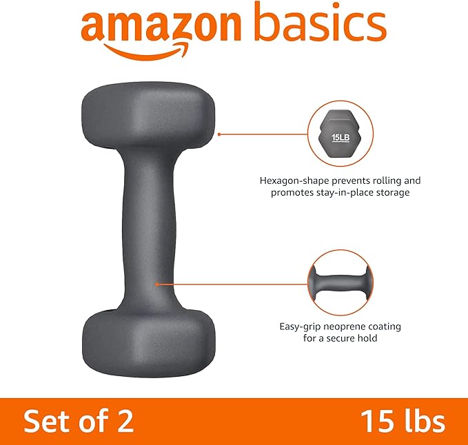 Amazon Basics Neoprene Dumbbell Hand Weights