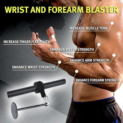 Forearm Wrist Roller Blaster Exerciser, Wrist Roller & Forearm Roller for Training, Workout, Fitness, Arm Strength Trainer for Gym and Home