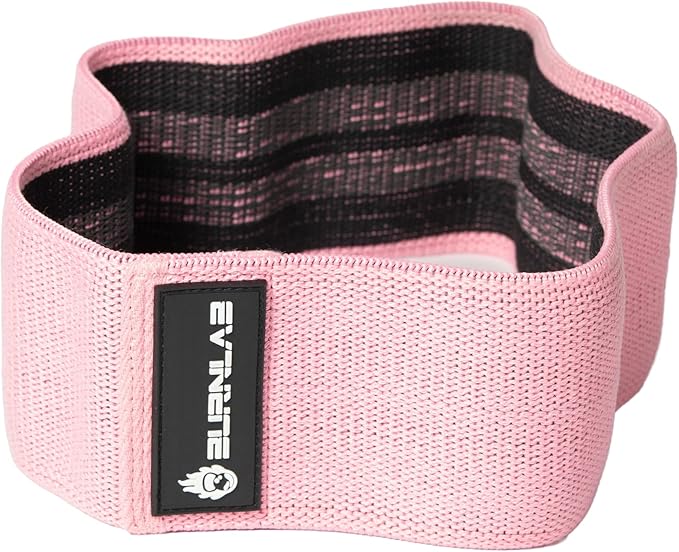 Burnlab Anti Slip Fabric Resistance Bands (Set of 3) with Carrying Pouch, Stretch Bands for Lower Body Strength and Toning Workouts - Multicolour