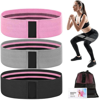 Resistance Bands for Working Out, Exercise Workout Bands for Women & Men, 3 Levels Elastic Stretch Bands for Exercise with Carry Bag for Physical Therapy, Home Fitness, Strength Training, Yoga