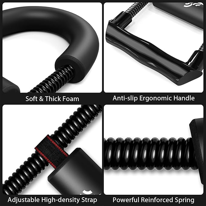 Sportneer Wrist Strengthener, Forearm Exerciser with Adjustable Tension for Improving Strength - Hand Developer Arm Grip Workout Strength Trainer for Starter and Pro - Workout Equipment Home Gym