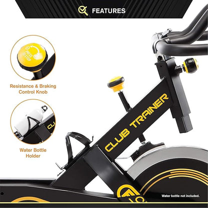 Circuit Fitness 40 lbs. Flywheel Deluxe Club Revolution Cardio Cycle Manual Resistance