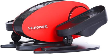 VX-Power Seated Elliptical Bike - Electric Under Desk Mini Elliptical Machine, Feet Massager, Compact Pedal Exerciser for Seniors, Home Office Leg Workout Exercise Equipment w/Remote & LCD Display