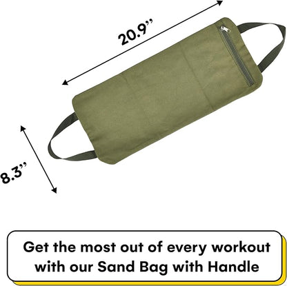 Kettlebell Kings Yoga Sandbags with Handle - Weightlifting Training Sandbags - Dust-Proof Inner Bag for Home Training, Yoga, and Fitness - Durable and Versatile Workout Tool