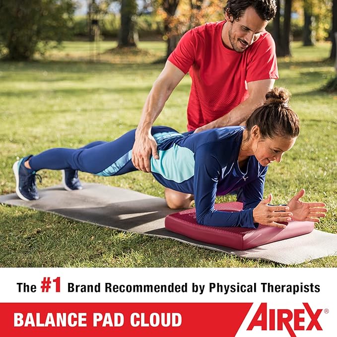 AIREX Balance Pad – Stability Trainer for Balance, Stretching, Physical Therapy, Exercise, Mobility, Rehabilitation and Core Training Non-Slip Closed Cell Foam Premium Balance Pad