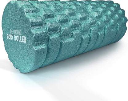 High Density Foam Roller Massager for Deep Tissue Massage of The Back and Leg Muscles - Self Myofascial Release of Painful Trigger Point Muscle Adhesions