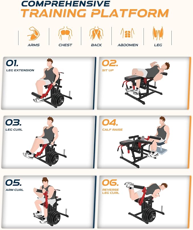 HVO Leg Curl Machine Extension - Leg Extension