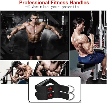 Heavy Duty Gym Workout Handles Attachment for Cable Machine