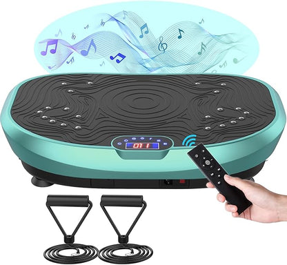 AXV Vibration Plate Exercise Machine Whole Body Workout Power Vibrate Fitness Platform Vibrating Machine Exercise Board for Weight Loss Shaping Toning Wellness Home Gyms Workout