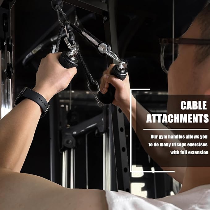 KORIKAHM Cable Machine Attachment with Upgraded Ergonomic Gym Handles