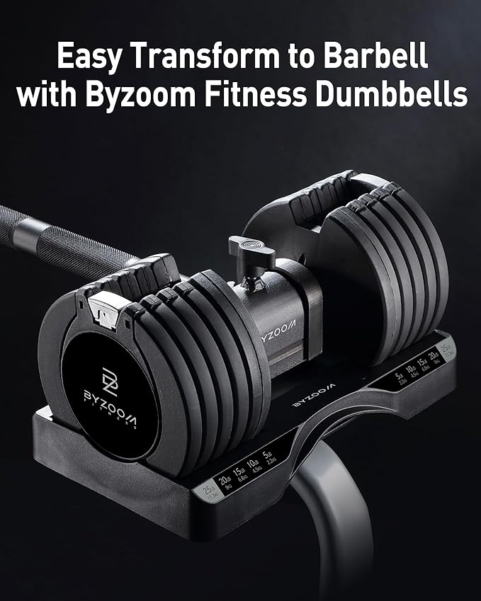 Easy Bar Exclusive for BYZOOM FITNESS Adjustable Dumbbell