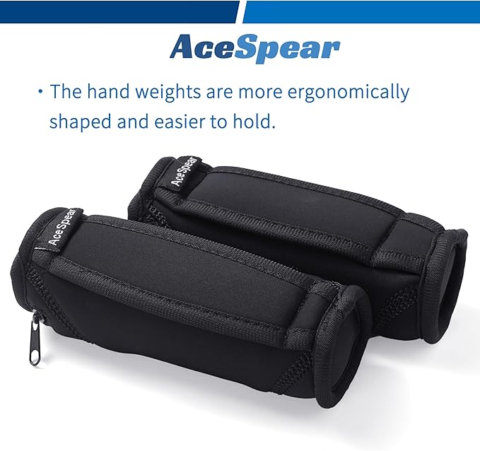 AceSpear Hand Weights for Women Men 1lb 2lbs 3lbs 4lbs Soft Dumbbells of 2, Detachable Walking Weight for Aerobics, Jogging, Running