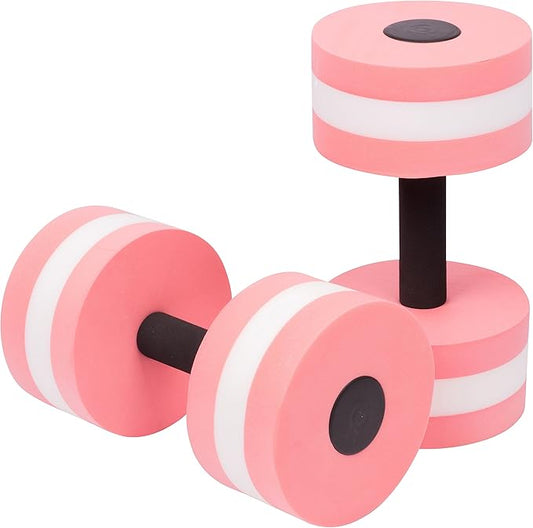 Lightweight Aquatic Exercise Dumbells - Set of 2 Foam - for Water Aerobics - By Trademark Innovations