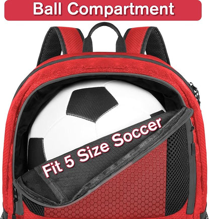 YOREPEK Soccer Backpack,Soccer Bag with Ball Holder, Water resistant Sport Equipment Bags Fit Basketball Volleyball Football