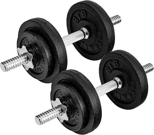 Yes4All Adjustable Dumbbell Set with Weight Plates, Star Lock Collars/Connector, 40lbs to 200lbs Adjustable Weight Plates Set