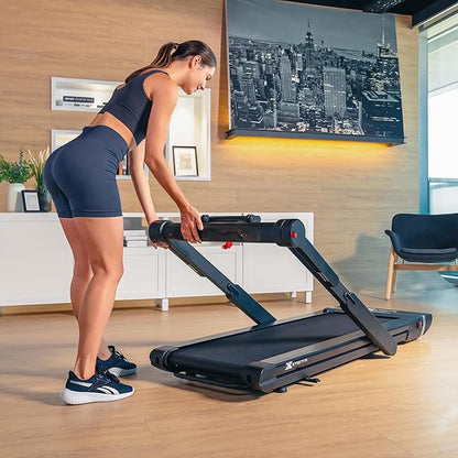 XTERRA Fitness Premium Folding Smart Treadmill, Compact Design, 250+ LB Weight Capacity, Powerful Motor, XTERRA+ Fitness App Included with Purchase