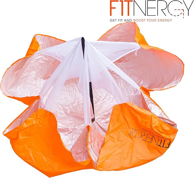 Running Resistance Parachute Durable 56" Orange Speed Sprint