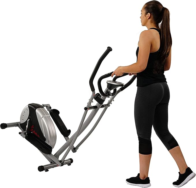 Sunny Health & Fitness Legacy Stepping Elliptical Machine, Total Body Cross Trainer, Low Impact Exercise Equipment with Optional SunnyFit App Enhanced Connectivity