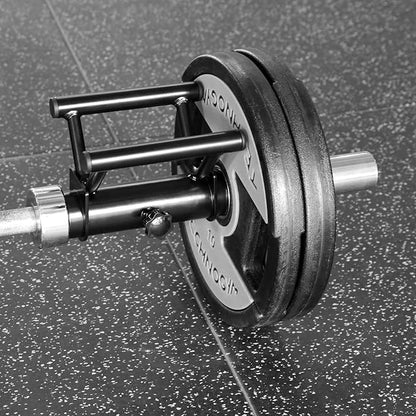 Landmine Handle T Bar Row Attachment for 2" Olympic Barbell, Solid Steel Black Powder-Coated, Ideal for Back Training