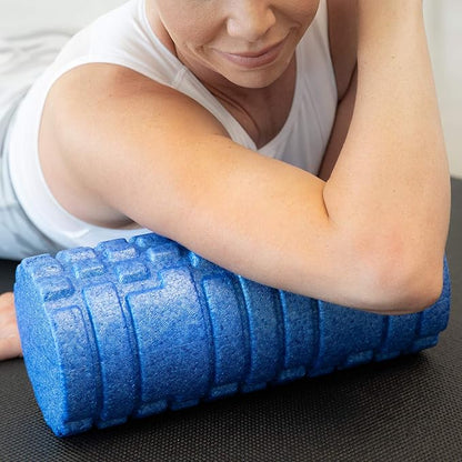 High Density Foam Roller Massager for Deep Tissue Massage of The Back and Leg Muscles - Self Myofascial Release of Painful Trigger Point Muscle Adhesions