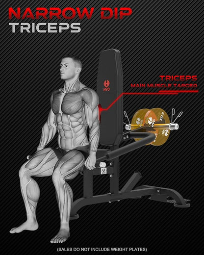 HVO Seated Dip Machine Tricep: Dip Machine Exercise