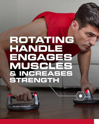 Perfect Pushup Elite, Anti-Slip Rotating Handles Prevent Wrist and Elbow Strain