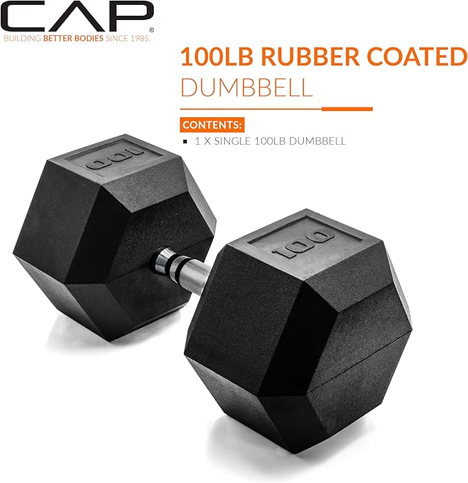 CAP Barbell Coated Hex Dumbbell Weight