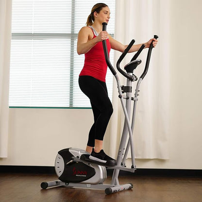 Sunny Health & Fitness Legacy Stepping Elliptical Machine, Total Body Cross Trainer, Low Impact Exercise Equipment with Optional SunnyFit App Enhanced Connectivity