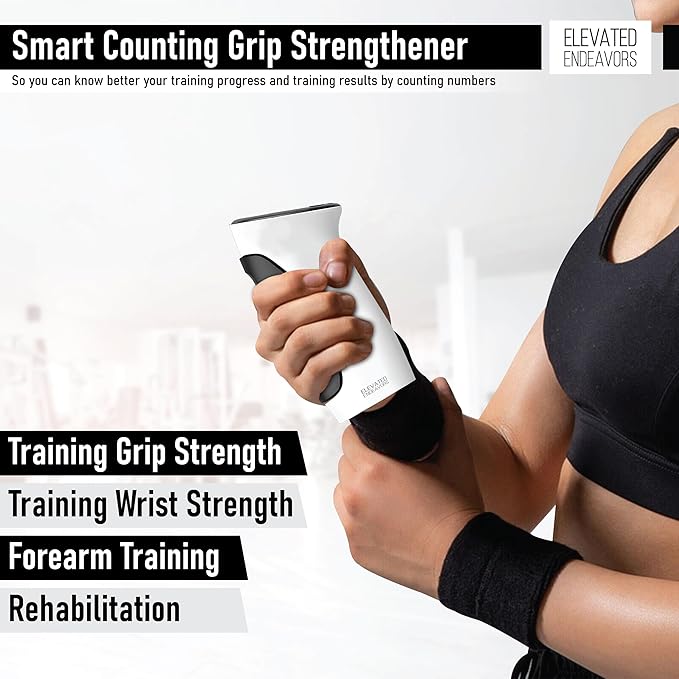 Exercise Equipment with Counter Electronic Hand Gripper