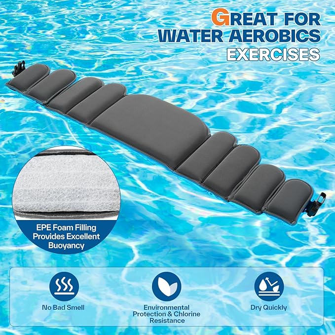 Aqua Belt Water Aerobics Equipment: Sportneer Aqua Float Belts Swimming Pool Exercise Set with Adjustable Buoyancy Blocks Jogger Floatation Belt for Adults Youth Aquatic Fitness Training