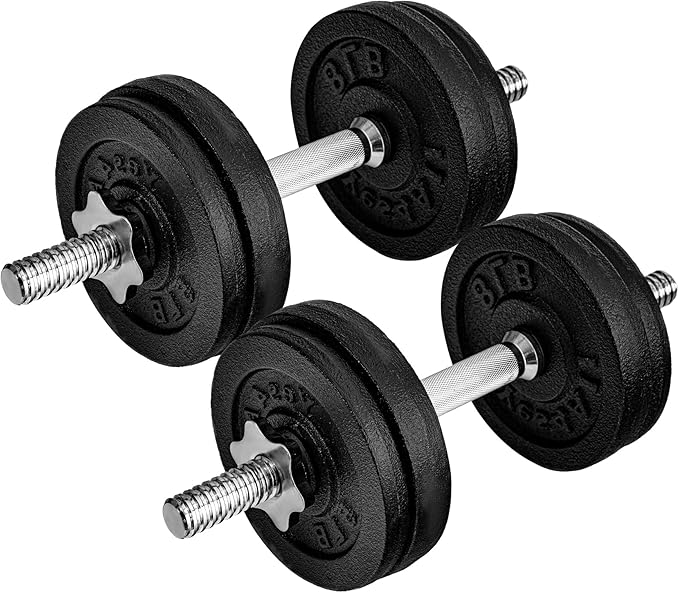 Yes4All Adjustable Dumbbell Set with Weight Plates, Star Lock Collars/Connector, 40lbs to 200lbs Adjustable Weight Plates Set