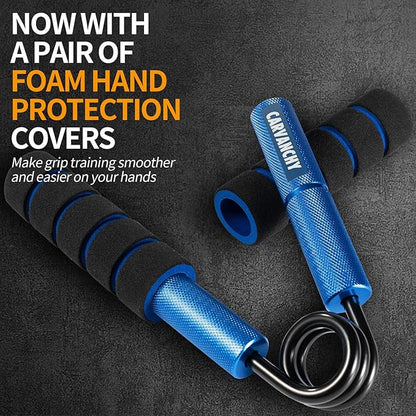 Grip Strength Trainer Set, 50-300LB(6 Pack), Wrist Forearm Strengthener, Metal No Slip, Hand Grip Gripper Strengthener for Strength Training and Exercise, Hand Workout Squeezer Grip Strength