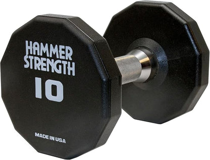 Hammer Strength 12 Sided Urethane Dumbbell 10Lb (1 Dumbbell)