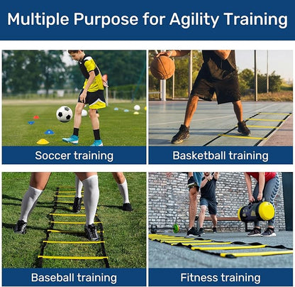 Soccer Training Equipment 20ft Agility 10 Soccer