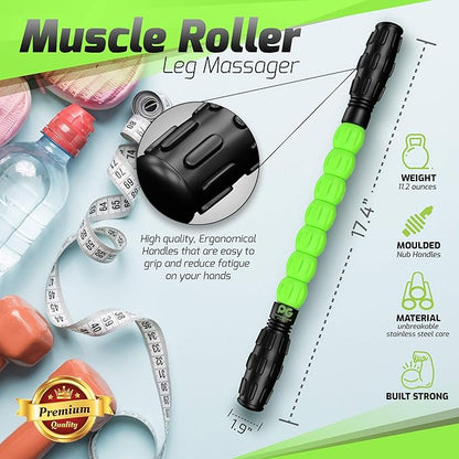 Muscle Roller Stick Pro, Roller Massager - Body Roller Stick Leg Roller for Muscles Deep Tissue, Self Massage Tool (1 Stick)