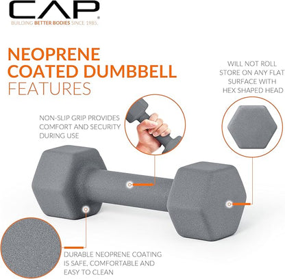 CAP Neoprene Coated Dumbbell Weights | Multiple options