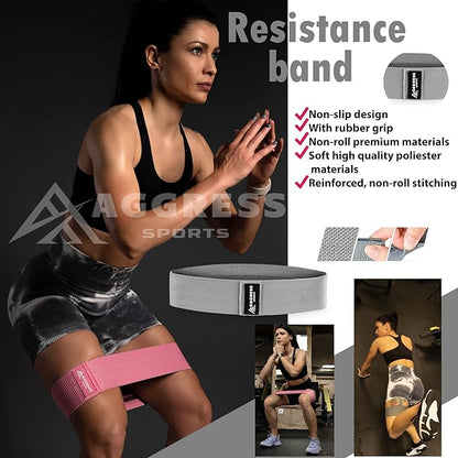 Premium Barbell Pad Set for Hip Thrusts - Squat Pad for Barbell Lunges, Bench Press, with 2 Gym Ankle Straps, Hip Resistance Bands – Gym Accessories for Women with Carry Bag, Towel