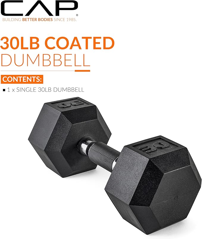 CAP Barbell Coated Hex Dumbbell Weight