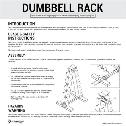 A-Frame Dumbbell Weight Rack storage Rack