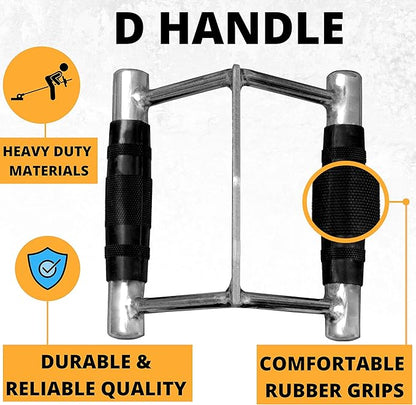 V Bar Cable Attachment, 6-In-1 Cable Attachments for Gym, Double D Handle, V Handle Cable Attachment, Gym Handles for Cables, Close Grip Row Handle, Lat Pulldown Attachments