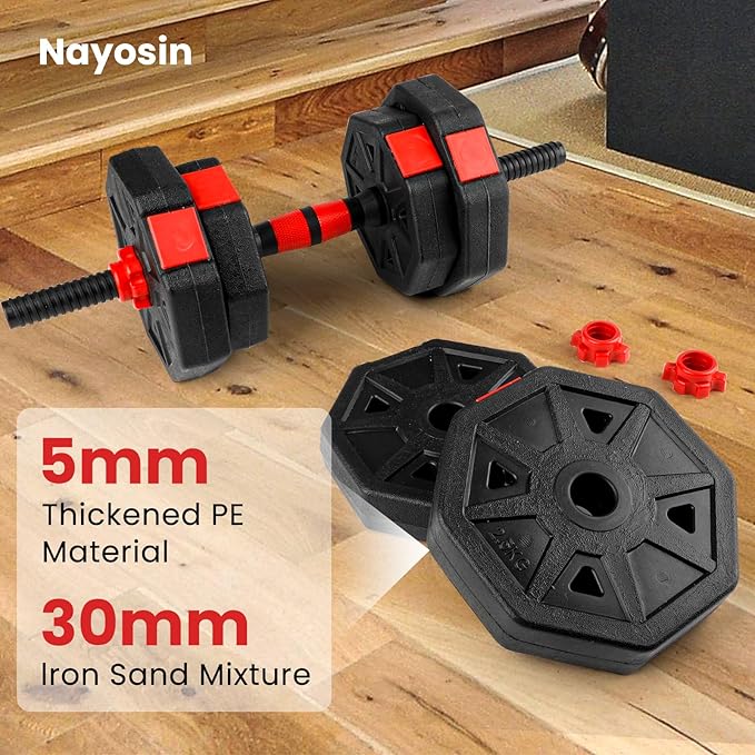 Adjustable Dumbbells Set 22LBS/44LBS/66LBS Free Weight Set with Connector