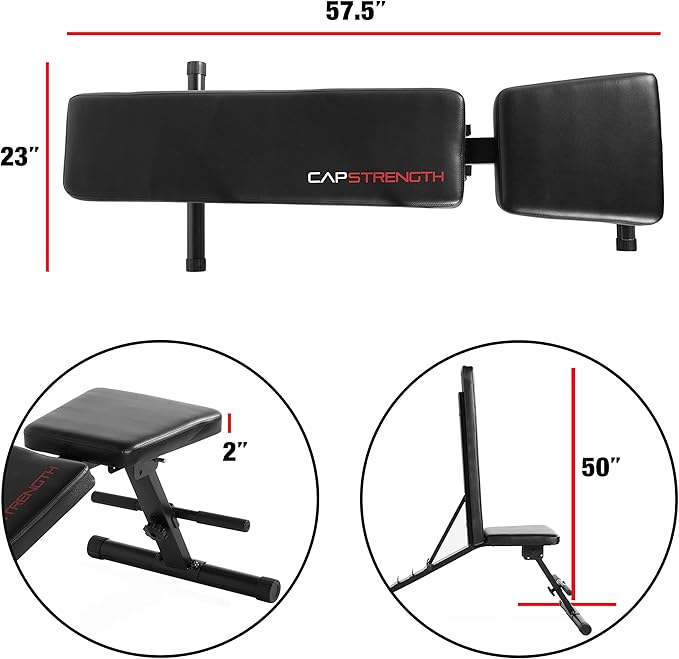 CAP Barbell Multi Purpose Adjustable Utility Bench Color Series