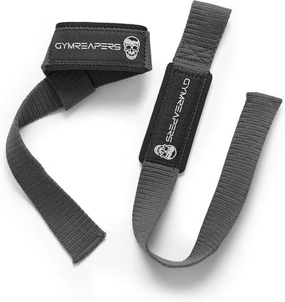 Gymreapers Lifting Wrist Straps for Weightlifting, Bodybuilding, Powerlifting, Strength Training, & Deadlifts - Padded Neoprene with 18 inch Cotton