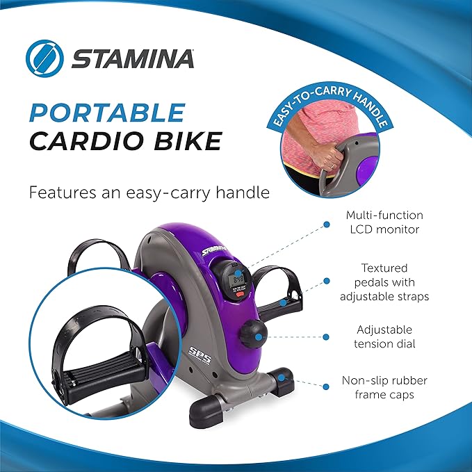 Stamina Exercise Bike with Smooth Pedal System