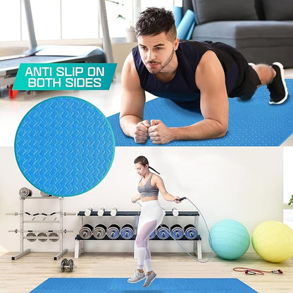 Yes4All 24SQFT-120SQFT Puzzle Exercise Mat for Home Gym, EVA Interlocking Foam Floor Tiles with Border for Workout Equipment