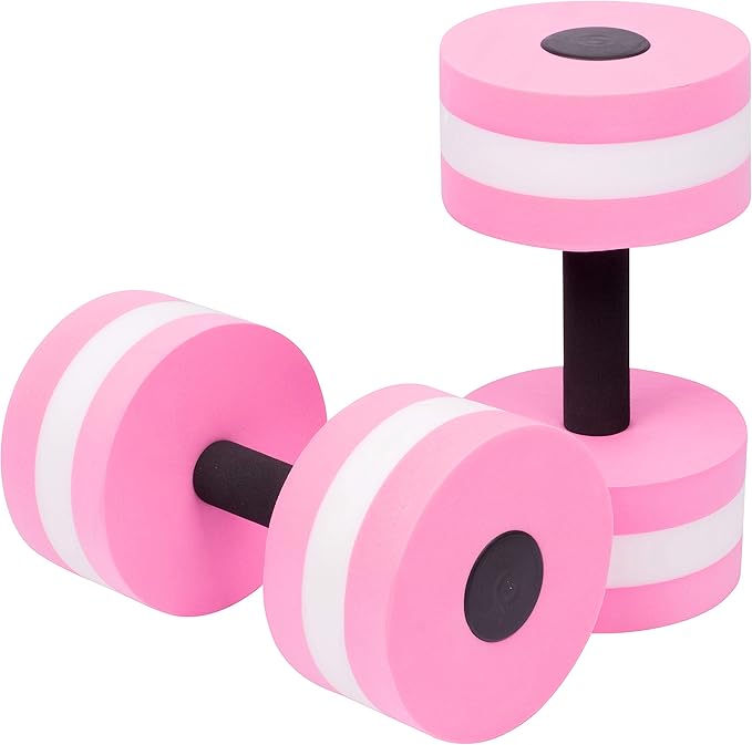 Lightweight Aquatic Exercise Dumbells - Set of 2 Foam - for Water Aerobics - By Trademark Innovations