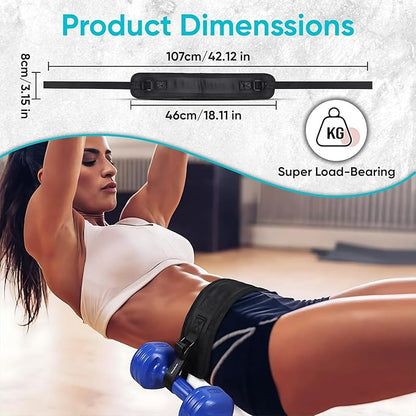 Customizable Hip Thrust Belt Strap for Dumbbells, Glute Exercise Gear, Perfect for Weightlifting, Home Workout with Added Comfort, The Ultimate Booty Sculptor