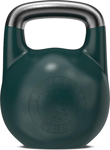 Kettlebell Kings Competition Kettlebells Weight (35mm handle) 8-48 KG | Hand weights Workout Gym Equipment & Strength training sets for Women & Men for Home Gym | Suitable for High Repetition Workouts