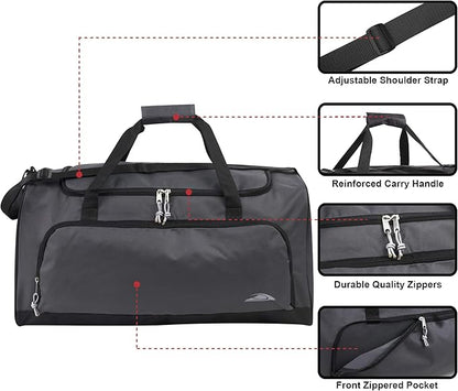 Lightweight Canvas Duffle Bags for Men & Women For Traveling, the Gym, and as Sports Equipment Bag/Organizer