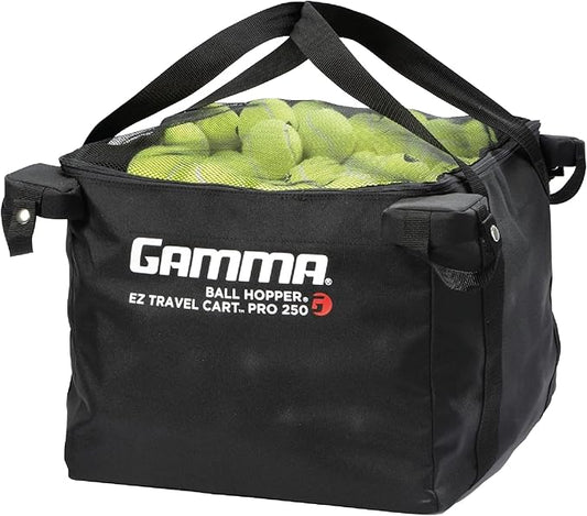 Gamma Sports EZ Travel Cart Pro, Portable Compact Design, Sturdy Lightweight Construction, 150 or 250 Capacity Available, Premium Carrying Case Included